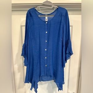 Honeyme Long Button Down Top